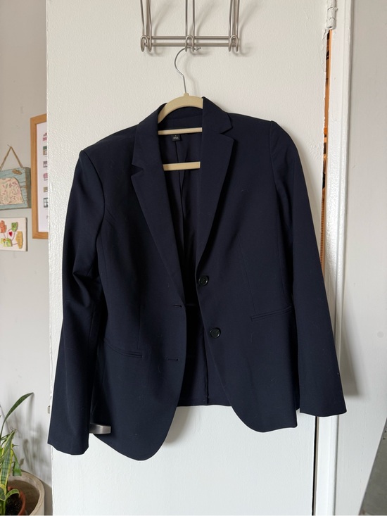 Ann Taylor Jackets & Blazers - Ann Taylor Navy Two-Button Women's Blazer
